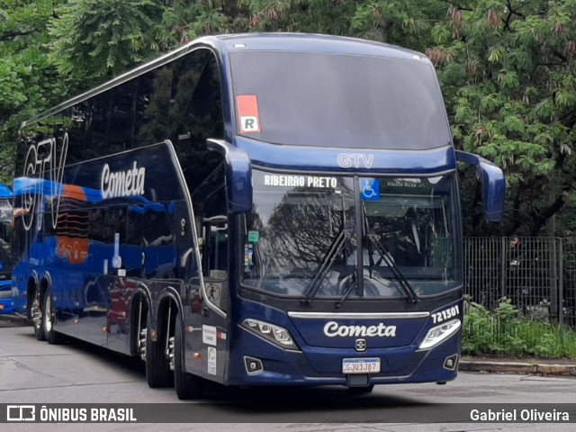 Viação Cometa 721301 na cidade de São Paulo, São Paulo, Brasil, por Gabriel Oliveira. ID da foto: 11210577.