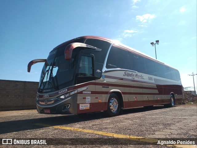 Santa Maria Fretamento e Turismo > Transportes Santa Maria(SP) 500 na cidade de Barretos, São Paulo, Brasil, por Agnaldo Penides. Número da foto: #11211984.