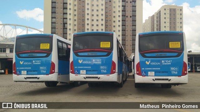 Viação Verdun B71107 na cidade de Rio de Janeiro, Rio de Janeiro, Brasil, por Matheus  Pinheiro Gomes. Número da foto: #11210711.