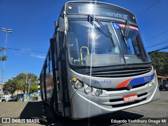 BBTT - Benfica Barueri Transporte e Turismo 5825 na cidade de Santana de Parnaíba, São Paulo, Brasil, por Eduardo Yoshiharu Onaga Mi. Número da foto: #11164241.