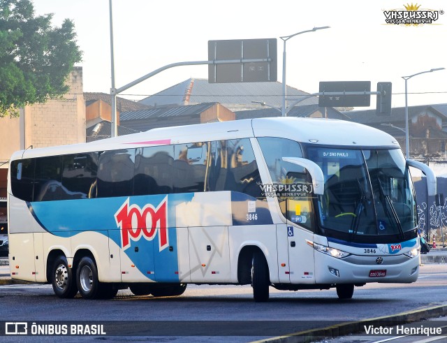 Auto Viação 1001 3846 na cidade de Rio de Janeiro, Rio de Janeiro, Brasil, por Victor Henrique. ID da foto: 11166316.