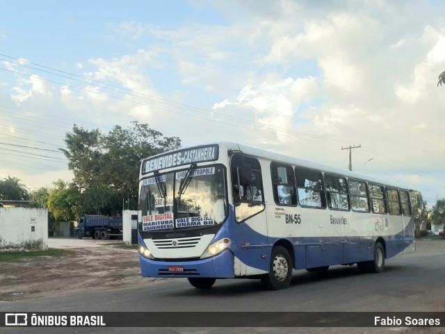 Transportes Barata BN-55 na cidade de Benevides, Pará, Brasil, por Fabio Soares. ID da foto: 11165936.