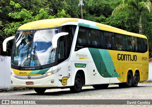 Empresa Gontijo de Transportes 18525 na cidade de Fortaleza, Ceará, Brasil, por David Candéa. ID da foto: 11165432.