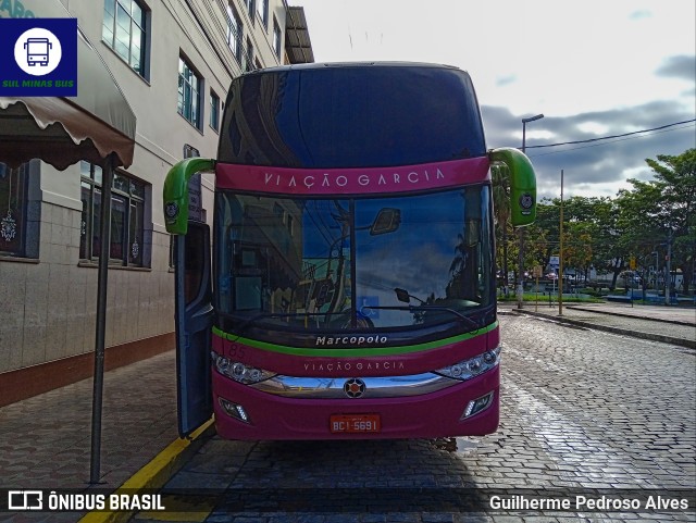 Viação Garcia 8515 na cidade de Lambari, Minas Gerais, Brasil, por Guilherme Pedroso Alves. ID da foto: 11165661.