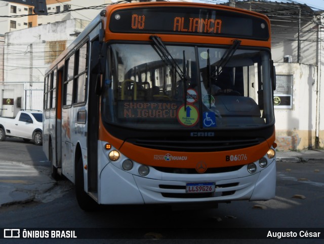 Expresso Nossa Senhora da Glória B06076 na cidade de Nova Iguaçu, Rio de Janeiro, Brasil, por Augusto César. ID da foto: 11166694.