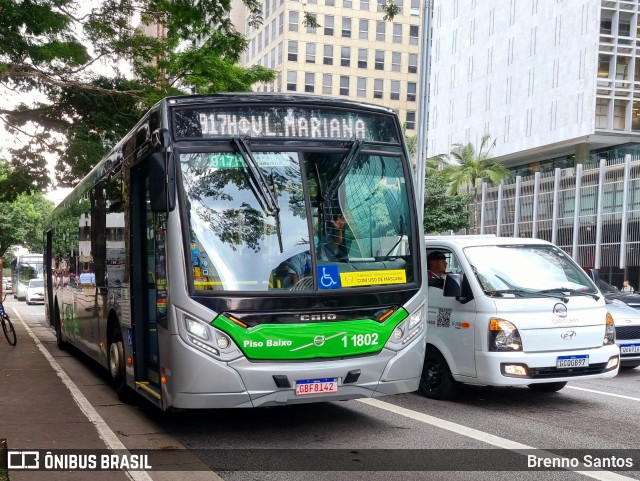 Viação Santa Brígida 1 1802 na cidade de São Paulo, São Paulo, Brasil, por Brenno Santos. Número da foto: #11164179.