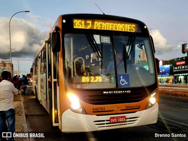 Auto Viação Marechal Brasília 440761 na cidade de Taguatinga, Distrito Federal, Brasil, por Brenno Santos. Número da foto: #11164544.