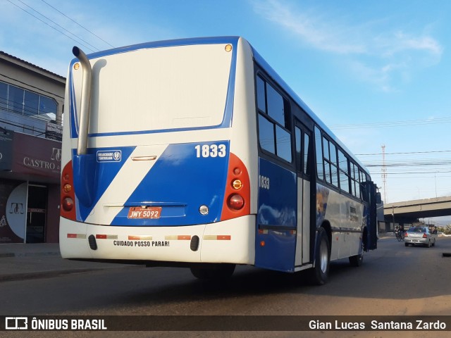 Transvida Transporte Coletivo 1833 na cidade de Ji-Paraná, Rondônia, Brasil, por Gian Lucas  Santana Zardo. Número da foto: #11164825.