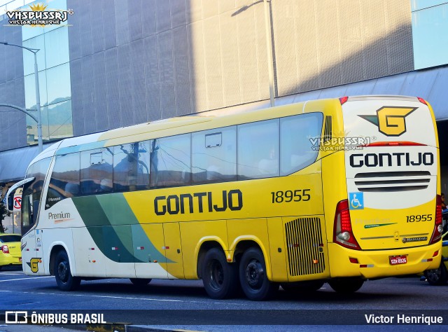 Empresa Gontijo de Transportes 18955 na cidade de Rio de Janeiro, Rio de Janeiro, Brasil, por Victor Henrique. ID da foto: 11166293.