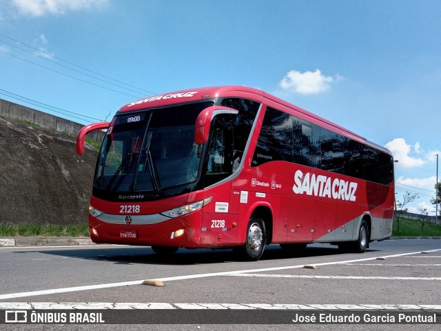 Viação Santa Cruz 21218 na cidade de Campinas, São Paulo, Brasil, por José Eduardo Garcia Pontual. Número da foto: #11164629.