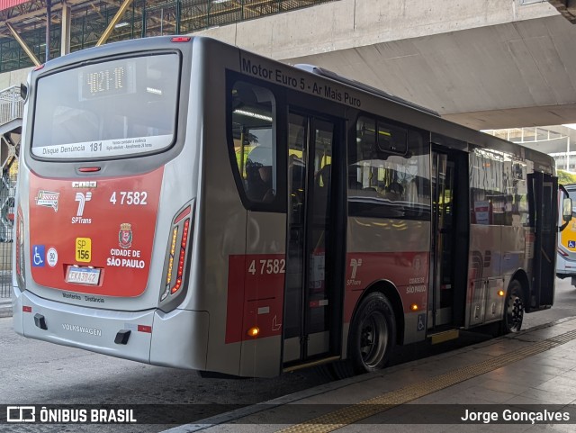 Pêssego Transportes 4 7582 na cidade de São Paulo, São Paulo, Brasil, por Jorge Gonçalves. ID da foto: 11165550.