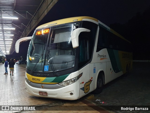 Empresa Gontijo de Transportes 18070 na cidade de Manhuaçu, Minas Gerais, Brasil, por Rodrigo Barraza. Número da foto: #11166034.