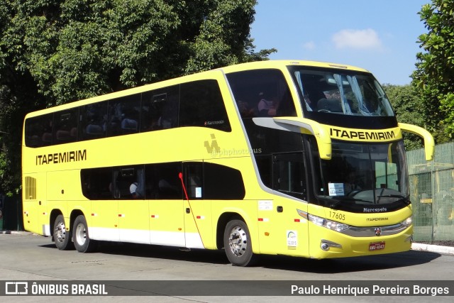 Viação Itapemirim 17605 na cidade de São Paulo, São Paulo, Brasil, por Paulo Henrique Pereira Borges. Número da foto: #11166144.