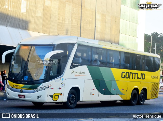 Empresa Gontijo de Transportes 18955 na cidade de Rio de Janeiro, Rio de Janeiro, Brasil, por Victor Henrique. ID da foto: 11166294.