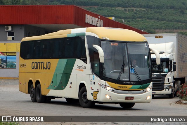 Empresa Gontijo de Transportes 18025 na cidade de Manhuaçu, Minas Gerais, Brasil, por Rodrigo Barraza. Número da foto: #11166038.