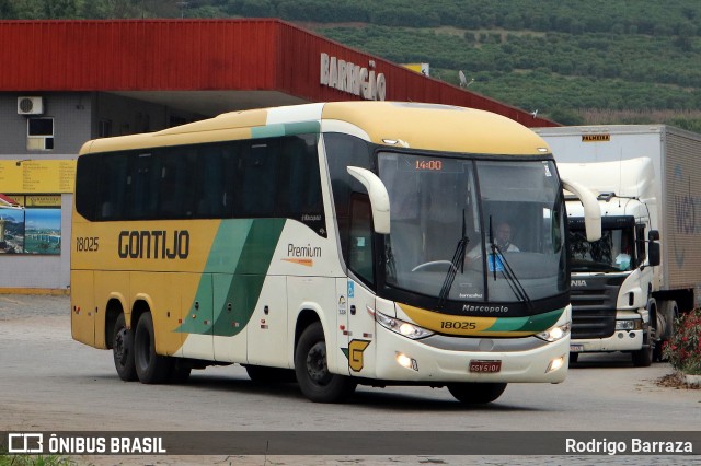 Empresa Gontijo de Transportes 18025 na cidade de Manhuaçu, Minas Gerais, Brasil, por Rodrigo Barraza. ID da foto: 11166038.