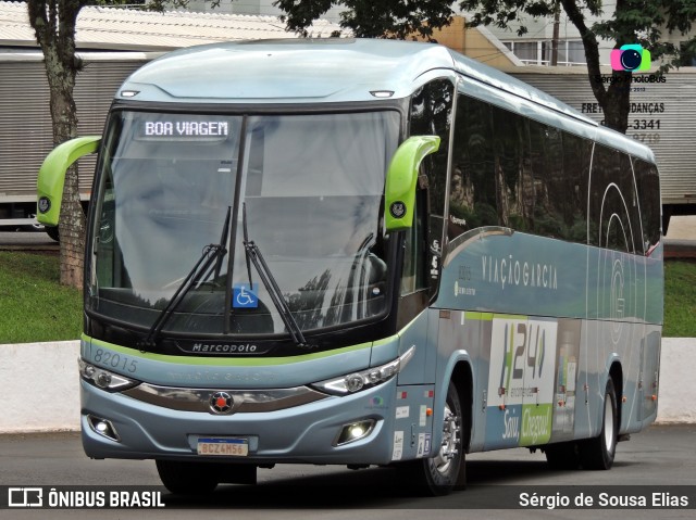 Viação Garcia 82015 na cidade de Jandaia do Sul, Paraná, Brasil, por Sérgio de Sousa Elias. Número da foto: #11213814.