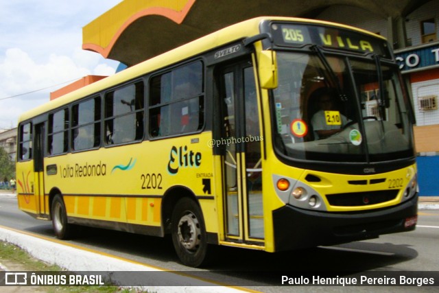 Viação Elite 2202 na cidade de Volta Redonda, Rio de Janeiro, Brasil, por Paulo Henrique Pereira Borges. Número da foto: #11213685.