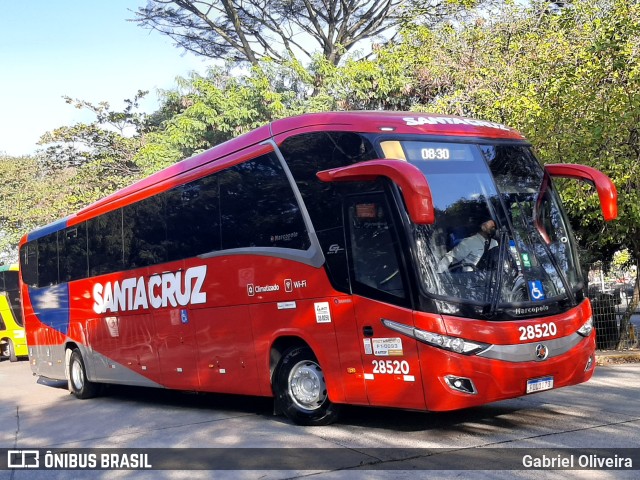 Viação Santa Cruz 28520 na cidade de São Paulo, São Paulo, Brasil, por Gabriel Oliveira. Número da foto: #11213691.