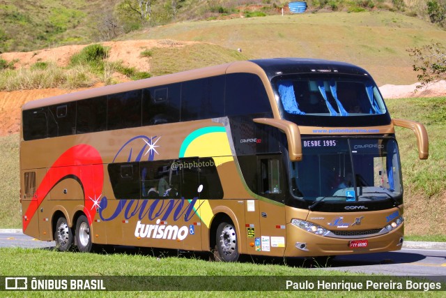 Poloni Turismo 3500 na cidade de Aparecida, São Paulo, Brasil, por Paulo Henrique Pereira Borges. Número da foto: #11213679.