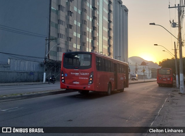 Auto Ônibus Brasília 1.3.097 na cidade de Niterói, Rio de Janeiro, Brasil, por Cleiton Linhares. ID da foto: 11212565.