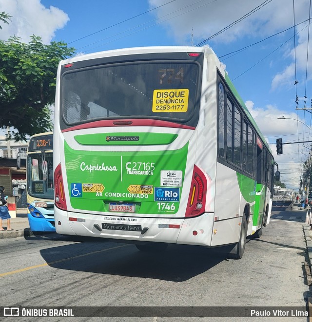 Caprichosa Auto Ônibus C27165 na cidade de Rio de Janeiro, Rio de Janeiro, Brasil, por Paulo Vitor Lima. Número da foto: #11212360.