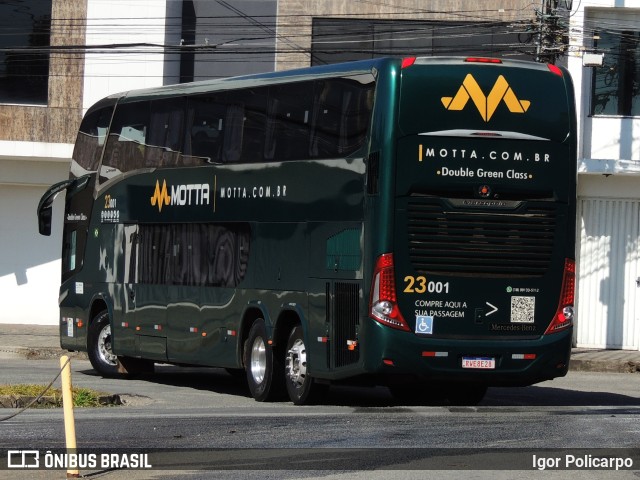 Viação Motta 23001 na cidade de Divinópolis, Minas Gerais, Brasil, por Igor Policarpo. ID da foto: 11213780.