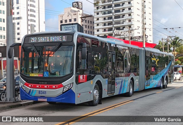 Next Mobilidade - ABC Sistema de Transporte 8341 na cidade de São Bernardo do Campo, São Paulo, Brasil, por Valdir Garcia. Número da foto: #11212236.