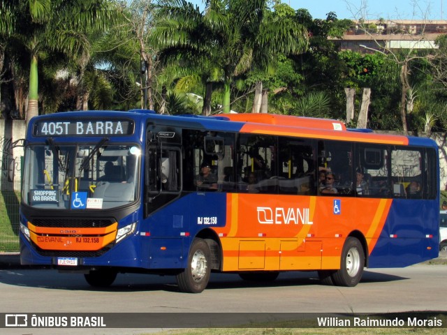 Evanil Transportes e Turismo RJ 132.158 na cidade de Rio de Janeiro, Rio de Janeiro, Brasil, por Willian Raimundo Morais. Número da foto: #11215523.