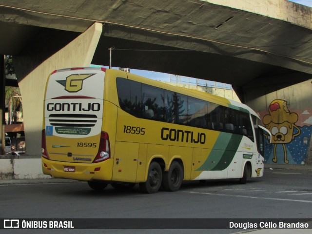 Empresa Gontijo de Transportes 18595 na cidade de Belo Horizonte, Minas Gerais, Brasil, por Douglas Célio Brandao. ID da foto: 11217469.