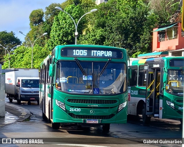 OT Trans - Ótima Salvador Transportes 21420 na cidade de Salvador, Bahia, Brasil, por Gabriel Guimarães. ID da foto: 11214958.