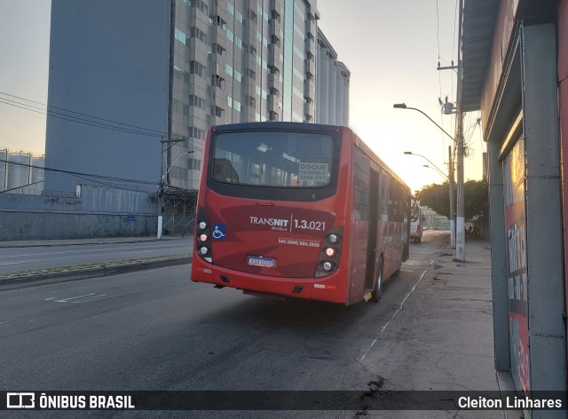 Auto Ônibus Brasília 1.3.021 na cidade de Niterói, Rio de Janeiro, Brasil, por Cleiton Linhares. ID da foto: 11215950.