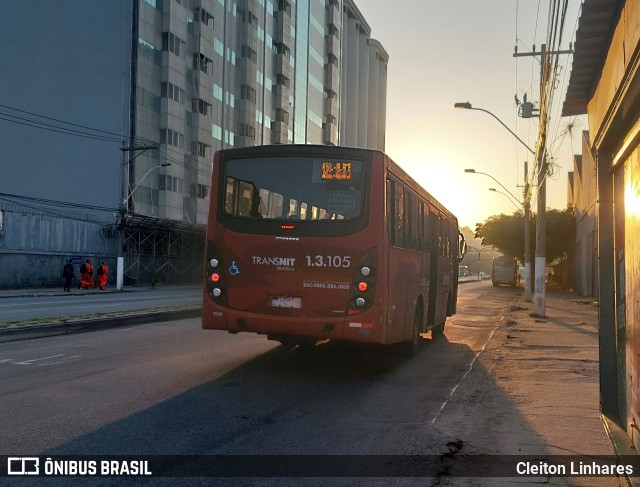 Auto Ônibus Brasília 1.3.105 na cidade de Niterói, Rio de Janeiro, Brasil, por Cleiton Linhares. Número da foto: #11215994.
