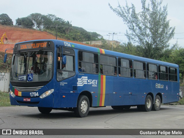 Itamaracá Transportes 1.794 na cidade de Paulista, Pernambuco, Brasil, por Gustavo Felipe Melo. ID da foto: 11214565.