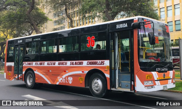 Empresa de Transporte 36 10 na cidade de Jesús María, Lima, Lima Metropolitana, Peru, por Felipe Lazo. Número da foto: #11214748.