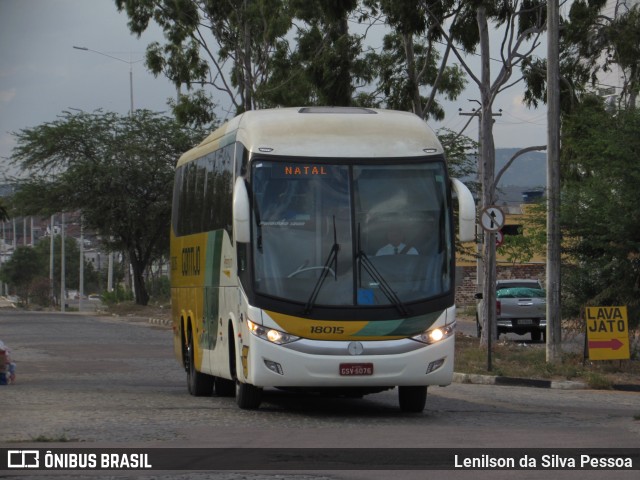 Empresa Gontijo de Transportes 18015 na cidade de Caruaru, Pernambuco, Brasil, por Lenilson da Silva Pessoa. ID da foto: 11217331.