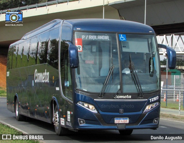 Viação Cometa 721517 na cidade de Campinas, São Paulo, Brasil, por Danilo Augusto. ID da foto: 11216514.