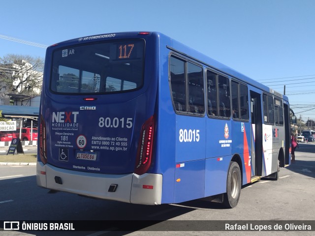 Next Mobilidade - ABC Sistema de Transporte 80.015 na cidade de Ribeirão Pires, São Paulo, Brasil, por Rafael Lopes de Oliveira. Número da foto: #11214921.