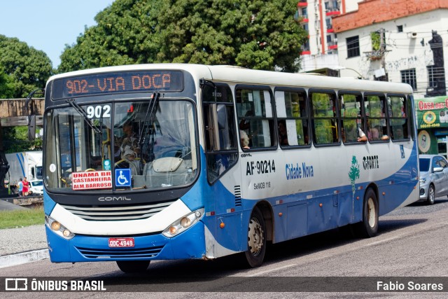 Viação Forte AF-90214 na cidade de Belém, Pará, Brasil, por Fabio Soares. ID da foto: 11216068.