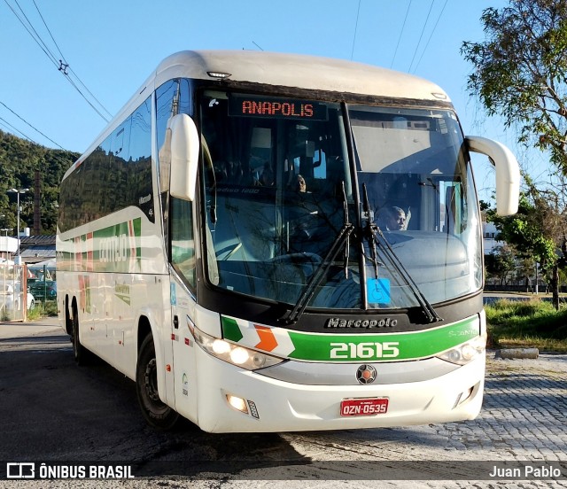 Empresa Gontijo de Transportes 21615 na cidade de Juiz de Fora, Minas Gerais, Brasil, por Juan Pablo. Número da foto: #11215551.