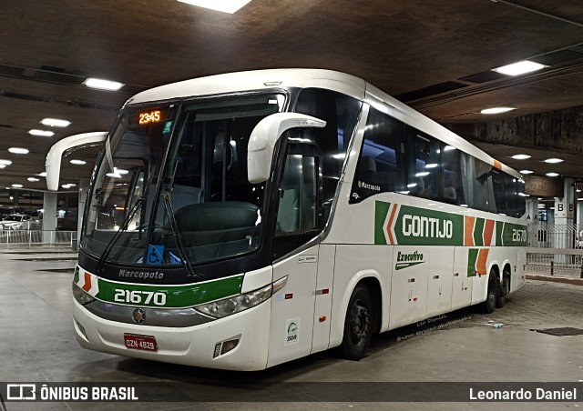 Empresa Gontijo de Transportes 21670 na cidade de Belo Horizonte, Minas Gerais, Brasil, por Leonardo Daniel. ID da foto: 11216567.