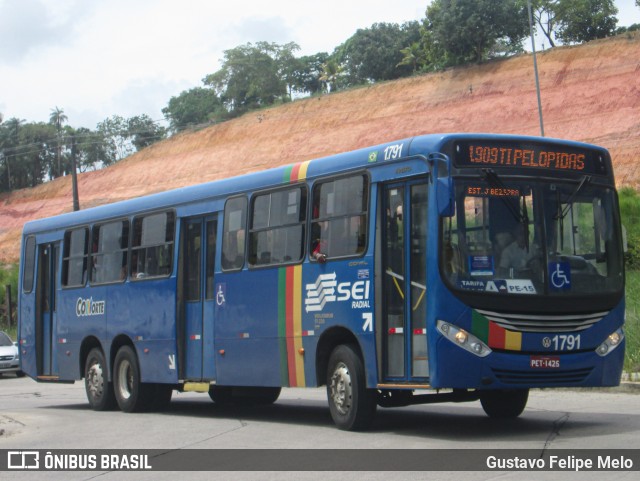 Itamaracá Transportes 1.791 na cidade de Paulista, Pernambuco, Brasil, por Gustavo Felipe Melo. ID da foto: 11214574.