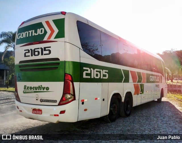 Empresa Gontijo de Transportes 21615 na cidade de Juiz de Fora, Minas Gerais, Brasil, por Juan Pablo. Número da foto: #11215575.