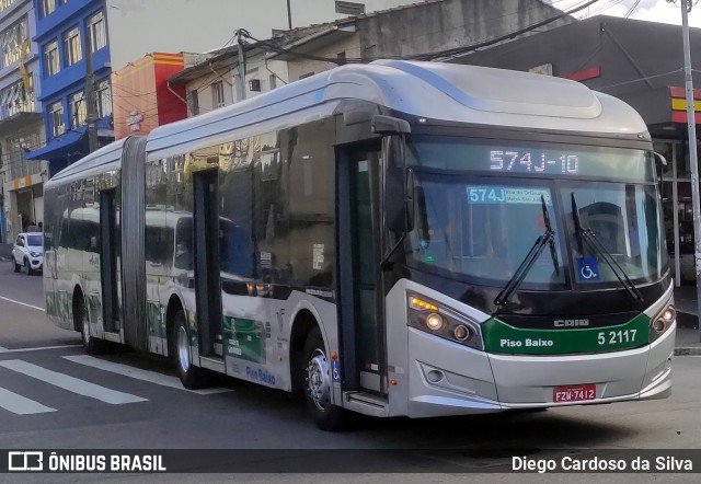 Via Sudeste Transportes S.A. 5 2117 na cidade de São Paulo, São Paulo, Brasil, por Diego Cardoso da Silva. Número da foto: #11218072.