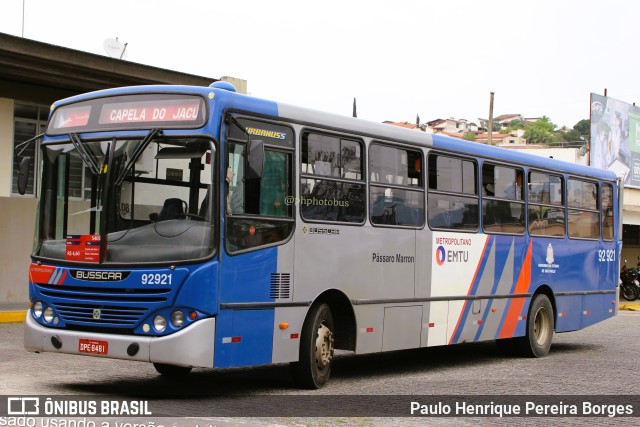 Empresa de Ônibus Pássaro Marron 92921 na cidade de Cruzeiro, São Paulo, Brasil, por Paulo Henrique Pereira Borges. Número da foto: #11219613.