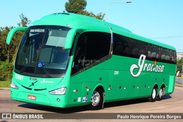 Viação Graciosa 22001 na cidade de Curitiba, Paraná, Brasil, por Paulo Henrique Pereira Borges. Número da foto: #11219537.