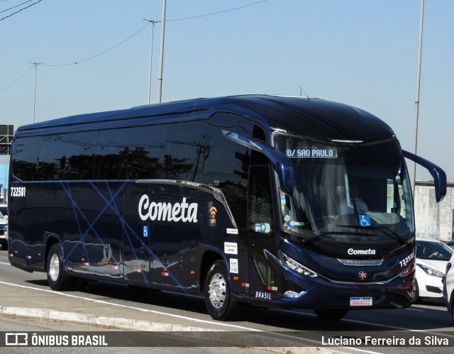 Viação Cometa 722501 na cidade de São Paulo, São Paulo, Brasil, por Luciano Ferreira da Silva. ID da foto: 11219263.