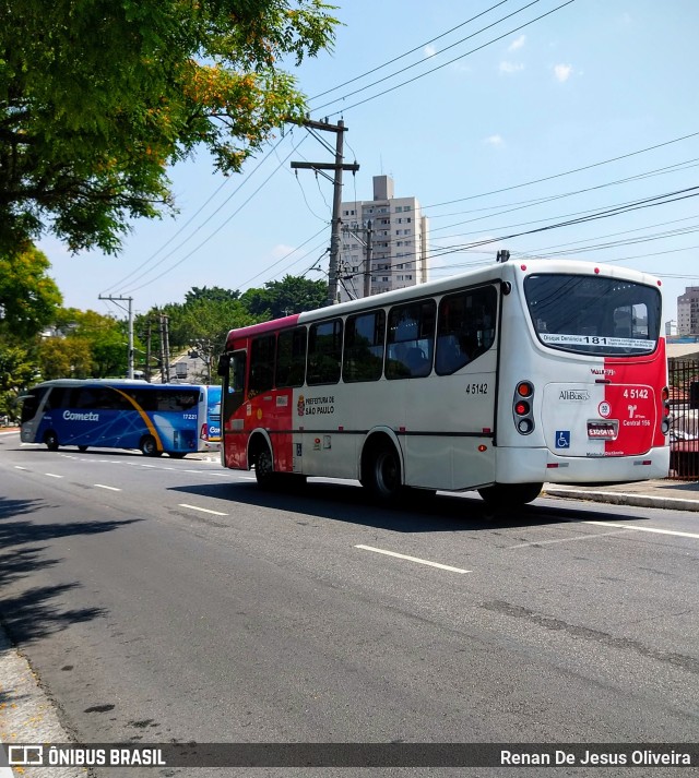 Allibus Transportes 4 5142 na cidade de São Paulo, São Paulo, Brasil, por Renan De Jesus Oliveira. Número da foto: #11217972.