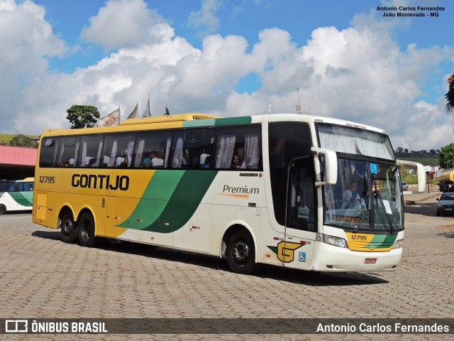 Empresa Gontijo de Transportes 12795 na cidade de João Monlevade, Minas Gerais, Brasil, por Antonio Carlos Fernandes. ID da foto: 11218391.