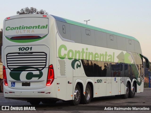 Viação Continental de Transportes 1001 na cidade de Betim, Minas Gerais, Brasil, por Adão Raimundo Marcelino. ID da foto: 11219879.